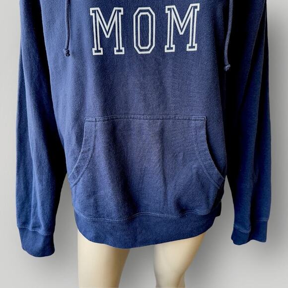 SOFFE Vintage United States Navy Mom Hoodie Sweatshirt Pullover Adult L Blue - Picture 6 of 13